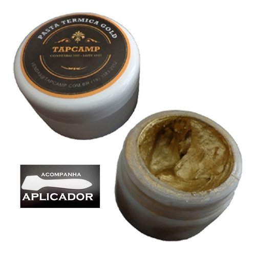 Pasta Térmica Dourada, Gold Processador Cooler Pote 20 Gr