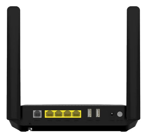Modem Óptico Pon Lan 4p Usb 2p Fxs 1p Wifi-6 Cor Preto