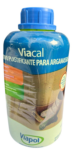 Viacal Aditivo Plastificante Para Argamassas 1l Viapol 