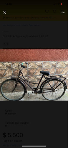 Bicicleta Antigua Dama