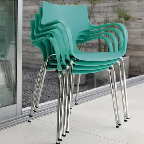 Imagen 2 de 6 de Pack X 2 Silla De Comedor Diseño Jim Cromada Colors