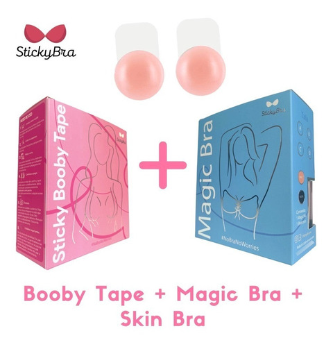 Booby Tape 5 Cm + Magic Bra  + Skin Bra Sticky Bra Original