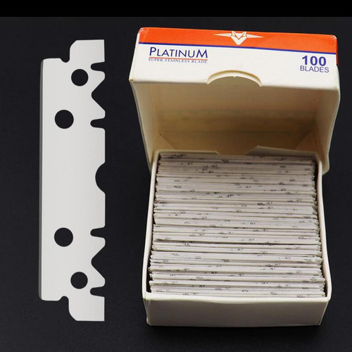 100 Piezas Manual De Un Solo Borde Barbero Afilada Cuchilla