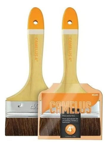 Brocha Para Pintar Cerdas Super Finas 4''camelus Byp Bca40