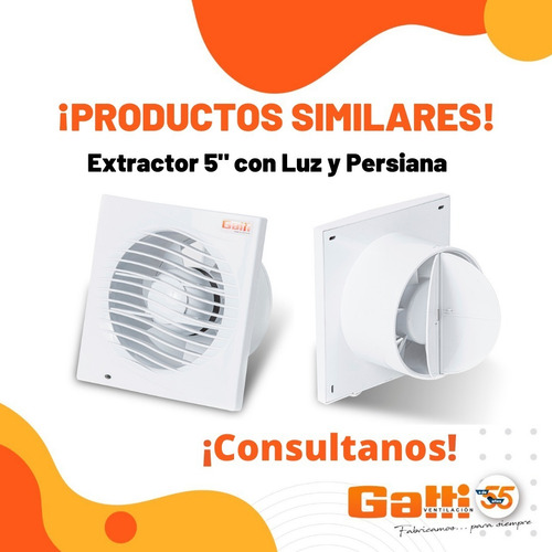 Imagen 8 de 9 de Extractor De Aire Baño 5 Gatti Ventilación Motor Potenciado