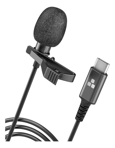  Microfone Galvanox Usb-c, Microfone Omnidirecional De Lapel