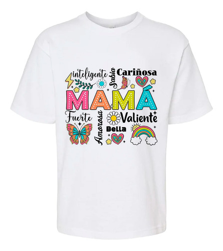 Playera Mujer Mama Inteligente Cariñosa Arte Loca