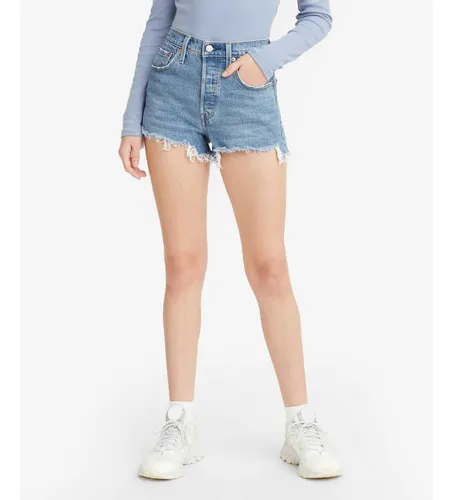 Short Jeans Levi's 501 Original Lavagem Média 563270251
