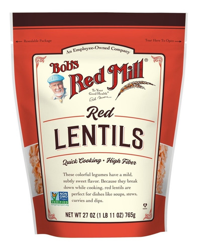 Bobs Red Mill Lentejas Rojas 765g