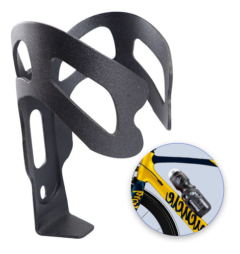 Portabotella Negro Bicicleta Porta Ánfora Aluminio Ligero
