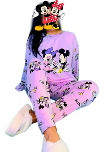 Pijama Cute Dama Disney Moda Pantalón, Playera Y Calcetas