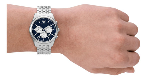 Reloj Emporio Armani Para Hombre Con Cronógrafo Y Pulsera De