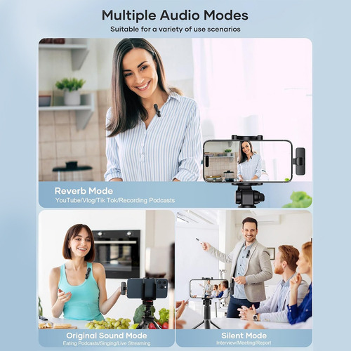 Micrófono Inalámbrico Para iPhone Android Pc iPad Plug Play