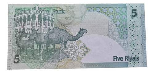 Billetes Mundiales : Qatar 5 Riyals Año 2015