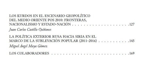 Temas Contemporáneos De Medio Oriente.