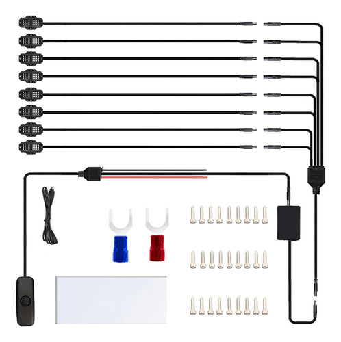 Kits De Música Light Belt, 8 Piezas, Luz De Conexión Sincron