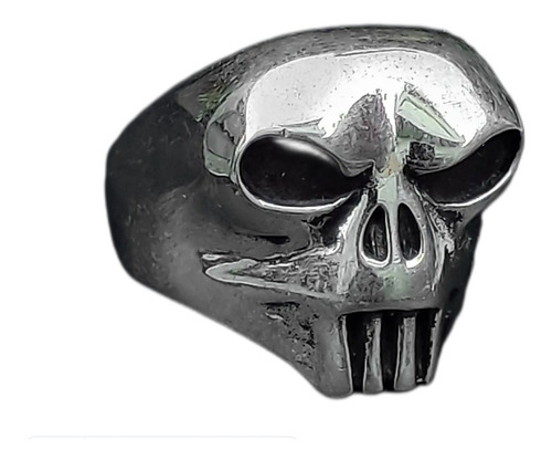 Anillo Calavera The Punisher Plata 925 Todos Los Talles