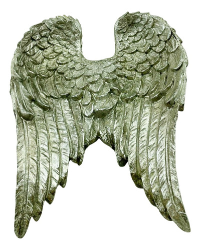 Alas De Angel Medianas 25.5cm Escultura Decorativa Zn Ct