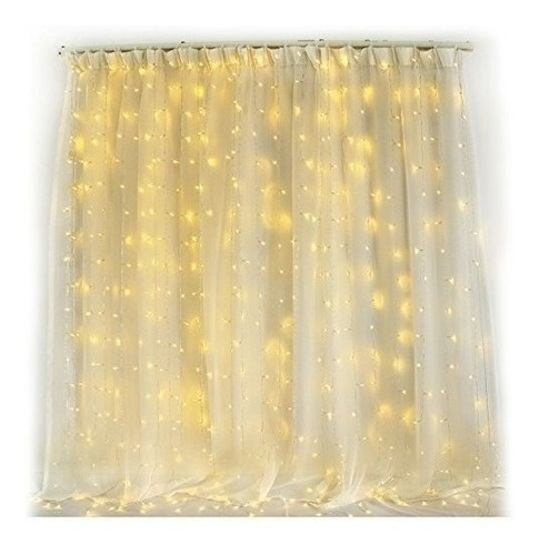 Luces Tipo Cortina Cascada 300 Leds 3 X 3mts. Blanca