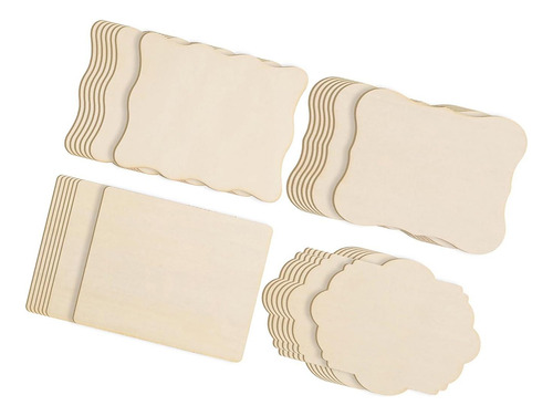 Posavasos De Madera Sin Terminar, 28 Uds., Multiusos, Hojas