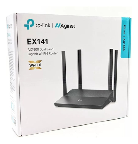 Router Wifi6 Dual Band Ax1500 Tp-link Ex141 Gigabit 4 Antena