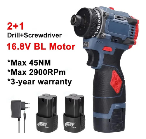 Destornillador De Trinquete Sin Escobillas, 16,8 V, 16,8 V,