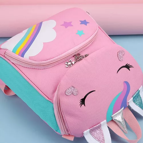 Mochila Escolar Dulce Unicornio Impermeable Infantil Jardin - $ 39.999