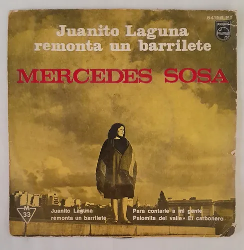 Qd Vinilo Simple Mercedes Sosa - J. Laguna Remonta Barrilete (Usado)