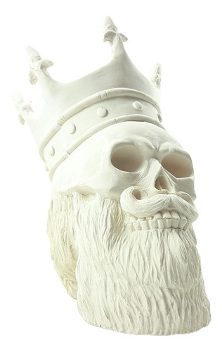 Figura Cráneo Corona Resina(polvo De Alabastro) Sp