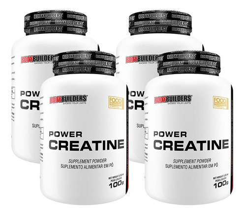 Bodybuilders Kit 4x Power Creatina 100g