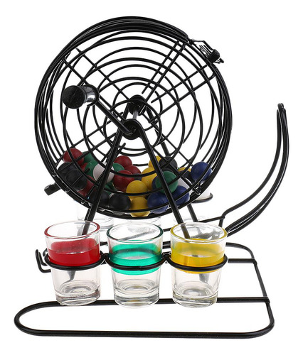 Mini Bingo Machine Set De Juegos Para Beber Funny Pub Hogar