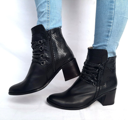 Sam123 Botas De Vestir Talles Grandes Cuero Mujer Ambar