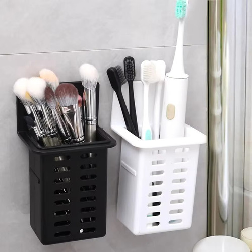 Set De 2 Cestos Para Cubiertos O Accesorios Blanco