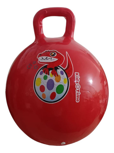 Pelota Saltarina Infantil 16 Pulgadas Color Rojo Dinosaurio