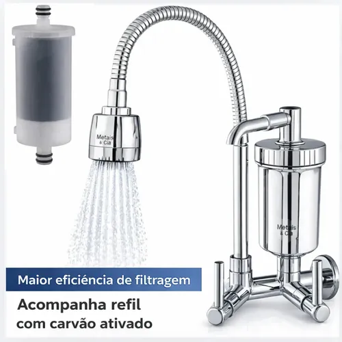 Torneira Com Filtro Com Purificador de Agua Gourmet Tubo Flexível...