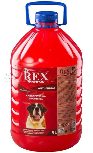 Shampoo Pet Rex Galão 5 Litros Antipulgas Cães Cachorro Tom De Pelagem Recomendado Todas As Pelagem
