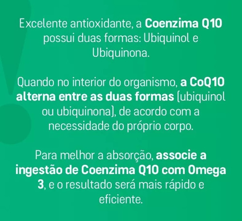 Suplemento Coenzima Q10 Ubiquinona Energia Duom 60cps