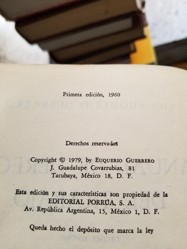 A0 Manual De Derecho Del Trabajo 10.a Ed Euquerio Guerrero (Usado)