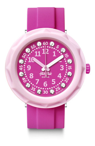 Reloj Flik Flak Pink My Mind Fcsp098 Color de la correa Rosa