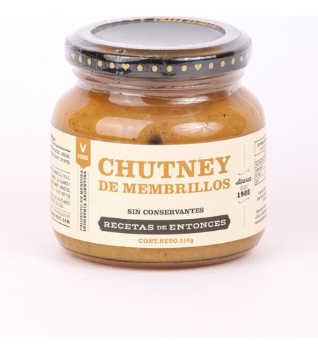 Pack X 3 Chutney De Membrillos Recetas De Entonces X 210 Grs