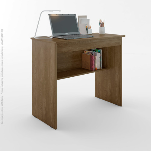 Escrivaninha Compacta Com Gaveta E Nicho 70cm Home Office