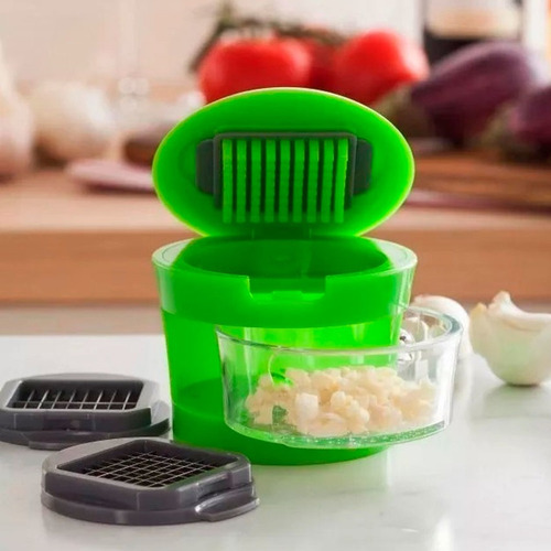 Imagem 7 de 8 de Triturador Cortador De Alho Picador Pressão Utensilio Cozinh