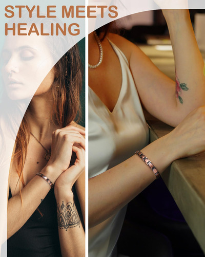 Pulsera De Cobre Magnético, Pulsera De Cobre Puro Al 99,99%