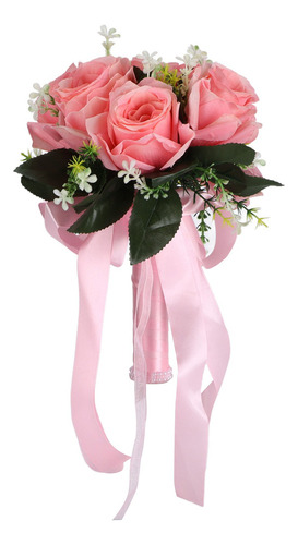 Simulación De Flores De Seda Artificial Para Ramo De Boda