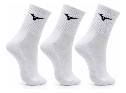 Mizuno Kit 3 Pares Meia Esportiva Mizuno Cano Médio Original