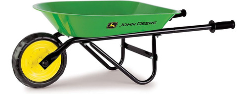 Carretilla Carreta De Acero Para Niños John Deere Verde