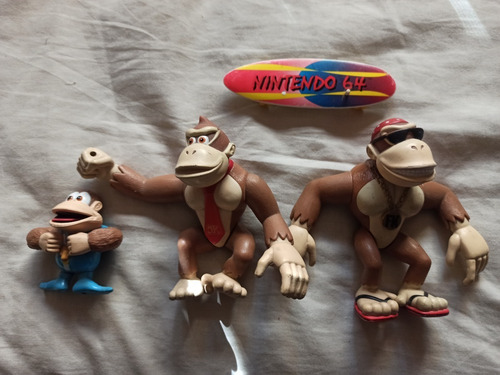 Figuras Donkey Jr Y Funky Kong Nintendo (Usado)