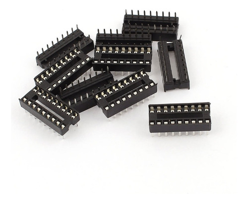 40 Piezas Base Socket Para Circuito Integrado 18 Pines Dip18