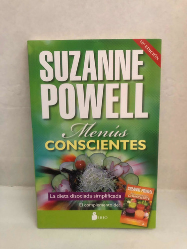 Libro Menús Conscientes Suzanme Powell Ed Sirio