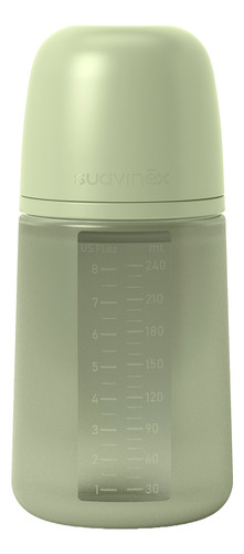Set 2 Biberones Anticolico Todosilicon 240ml/8oz Suavinex Color Verde Todo Silicon